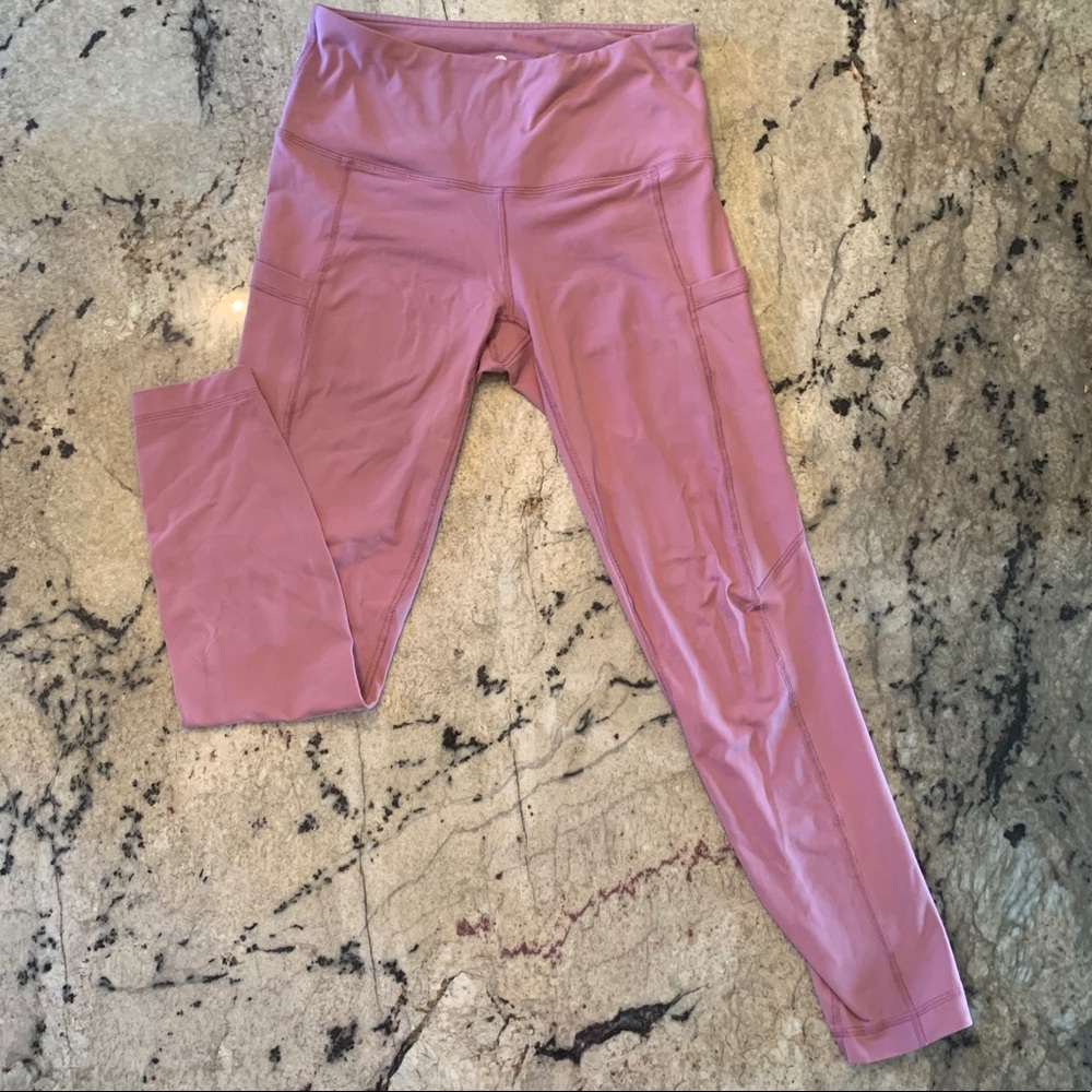 Pink workout leggings
